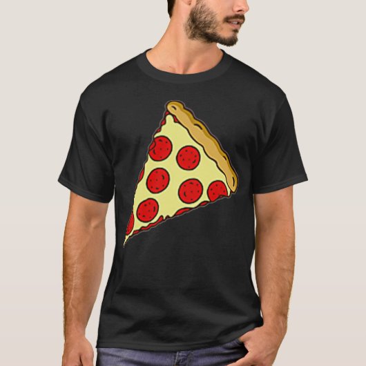 Little Cheesy Pepperoni Pizza Slice T-shirt (Voorkant)