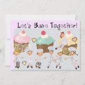 Little Chef Baking Party 5x7 Uitnodiging (Voorkant)