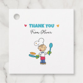 Little Chef Bedankkaartjes voor Kinderfeestjes Bedankjes Labels