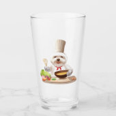 Little Chef Bichon: Asian Cooking Kitchen Art Glas (Voorkant)