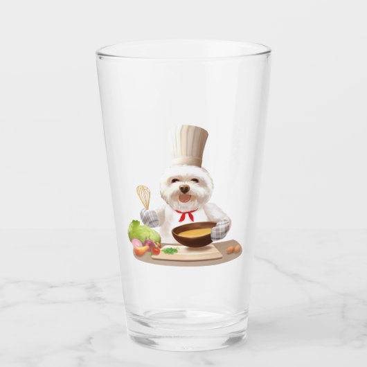 Little Chef Bichon: Asian Cooking Kitchen Art Glas (Voorkant)