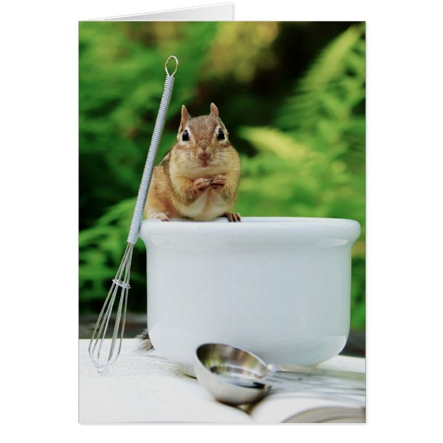 Little Chef Chipmunk Card (Voorkant)
