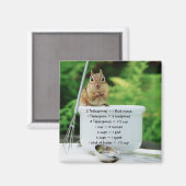 Little Chef Chipmunk Meting Equivalenten Magneet (Voorkant / Achterkant)