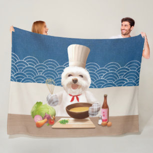 Little Chef Dog Fleece Deken