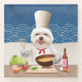 Little Chef Dog Glazen Onderzetter (Voorkant)