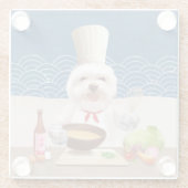 Little Chef Dog Glazen Onderzetter (Achterkant)