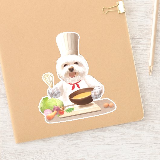Little Chef Dog Sticker (Notitieboek)