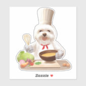 Little Chef Dog Sticker (Vel)