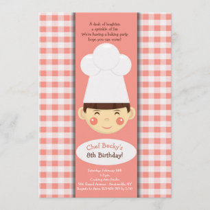 Little Chef Invitation Kaart