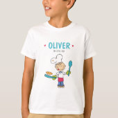 Little Chef Personalized T Shirt (Voorkant)