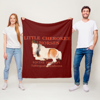 Little Cherokee Horses Fleece Deken