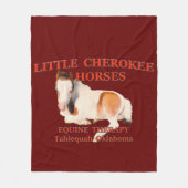 Little Cherokee Horses Fleece Deken (Voorkant)
