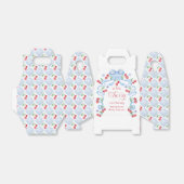 Little Cherry Blue Bow Baby shower voor jongens Bedankdoosjes (Uitgevouwen)