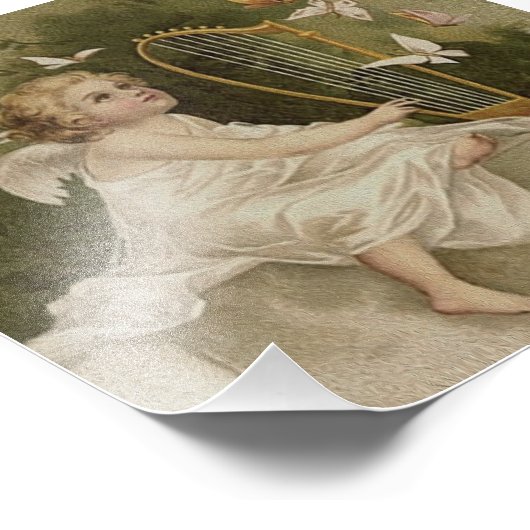 Little Cherub Smiling Foto Afdruk (Hoek)