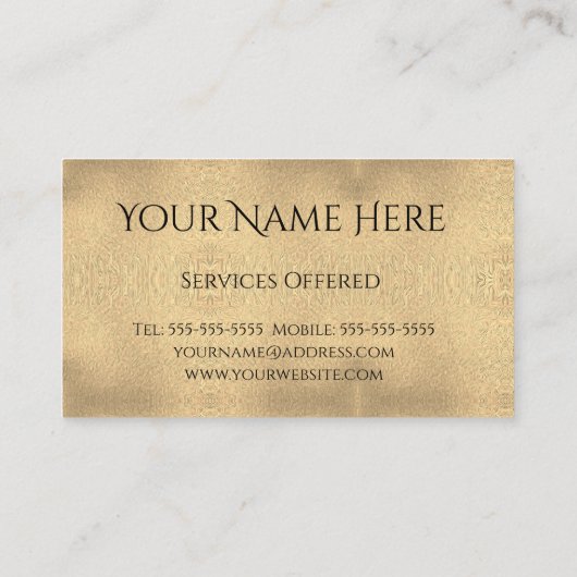 Little Cherub Smiling Visitekaartje (Achterkant)