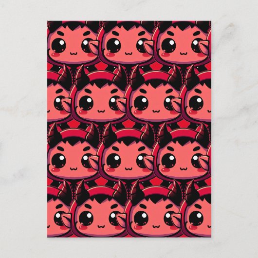 Little Chibi Devil Briefkaart (Voorkant)