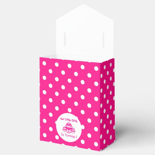 Little Chick 1st Birthday Bedankdoosjes (Geopend)