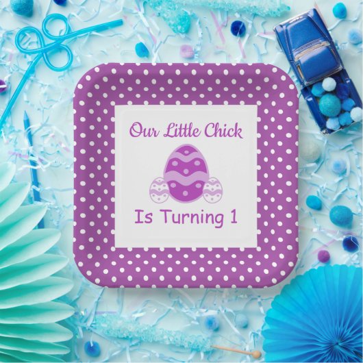 Little Chick 1st Birthday Paper Bord (Feest)