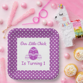 Little Chick 1st Birthday Paper Bord