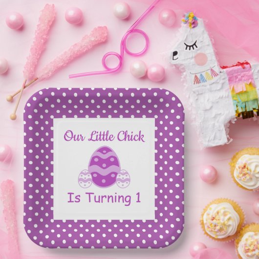 Little Chick 1st Birthday Paper Bord (Feest)