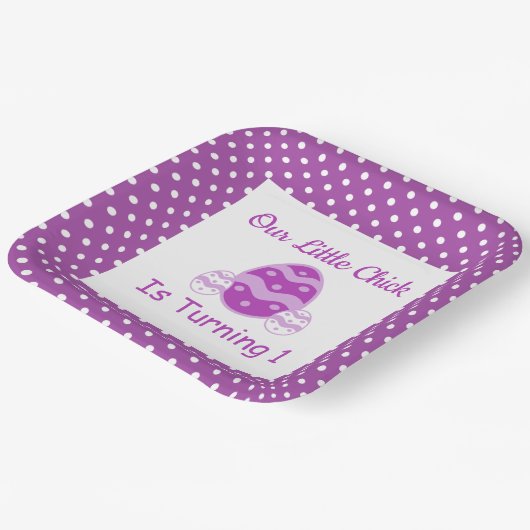 Little Chick 1st Birthday Paper Bord (Gebogen)
