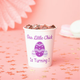Little Chick 1st Birthday Papieren Bekers