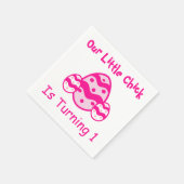 Little Chick 1st Birthday Servet (Hoek)