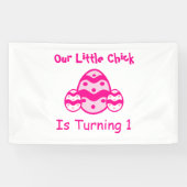 Little Chick 1st Birthday Spandoek (Horizontaal)