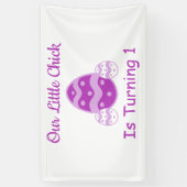 Little Chick 1st Birthday Spandoek (Verticaal)