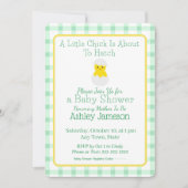 Little Chick About To Hatch Baby Shower Kaart (Voorkant)