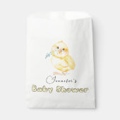 Little Chick Baby shower Bedankzakje (Voorkant)