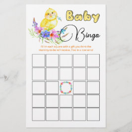 Little Chick Baby shower Bingo