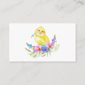 Little Chick Baby shower Diaper Raffle Informatiekaartje (Achterkant)