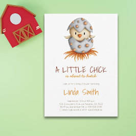 Little Chick Bird Genderneutraal Baby shower Kaart