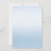 Little Chick Blue Ribbon Baby shower Uitnodiging (Achterkant)