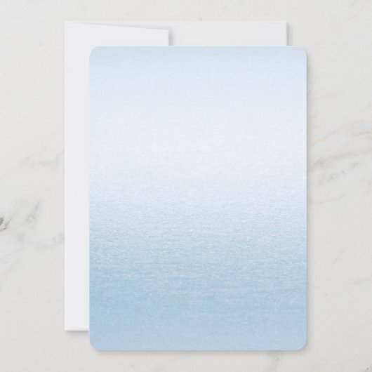 Little Chick Blue Ribbon Baby shower Uitnodiging (Achterkant)