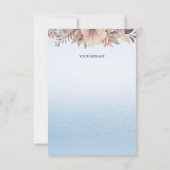 Little Chick Blue Ribbon bedankkaart (Achterkant)