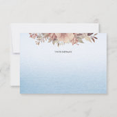 Little Chick Blue Ribbon bedankkaart (Achterkant)