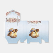 Little Chick Blue Ribbon Favoriete Box Bedankdoosjes (Uitgevouwen)