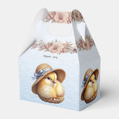 Little Chick Blue Ribbon Favoriete Box Bedankdoosjes (Achterkant)