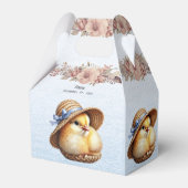 Little Chick Blue Ribbon Favoriete Box Bedankdoosjes (Voorkant Zijde)