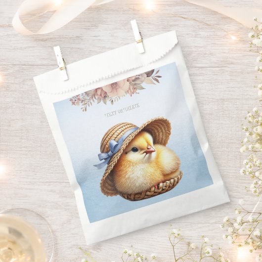 Little Chick Blue Ribbon Favoriete Tassen Bedankzakje (Geknipt)