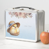 Little Chick Blue Ribbon Metal Lunch Box (In situ)