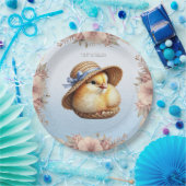 Little Chick Blue Ribbon Paper Bord (Feest)