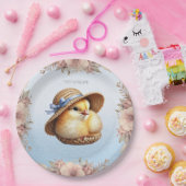 Little Chick Blue Ribbon Paper Bord (Feest)