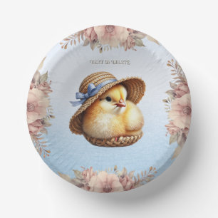 Little Chick Blue Ribbon Paper Bowl Papieren Kommen