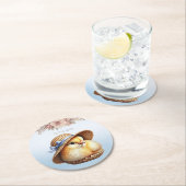 Little Chick Blue Ribbon Paper Onderzetter (Insitu)