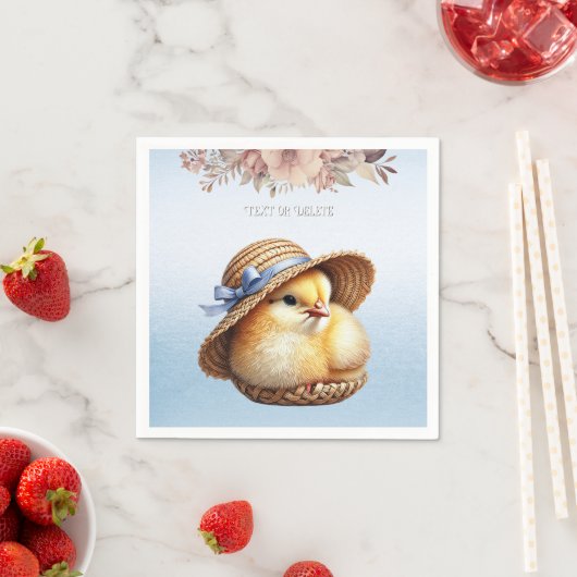 Little Chick Blue Ribbon servetten (Insitu)