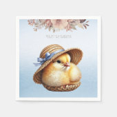 Little Chick Blue Ribbon servetten (Voorkant)