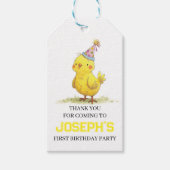 Little Chick Boerderij Birthday Chicken Cadeaulabel (Voorkant)